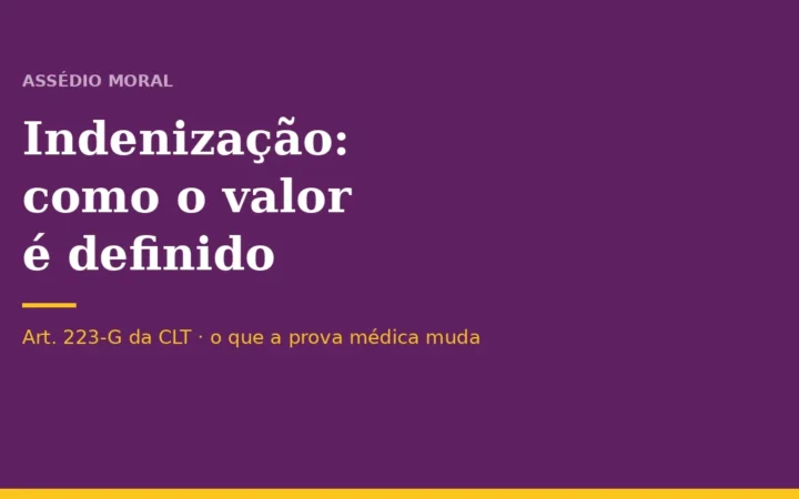 Indenização por Assédio Moral: como o valor é definido