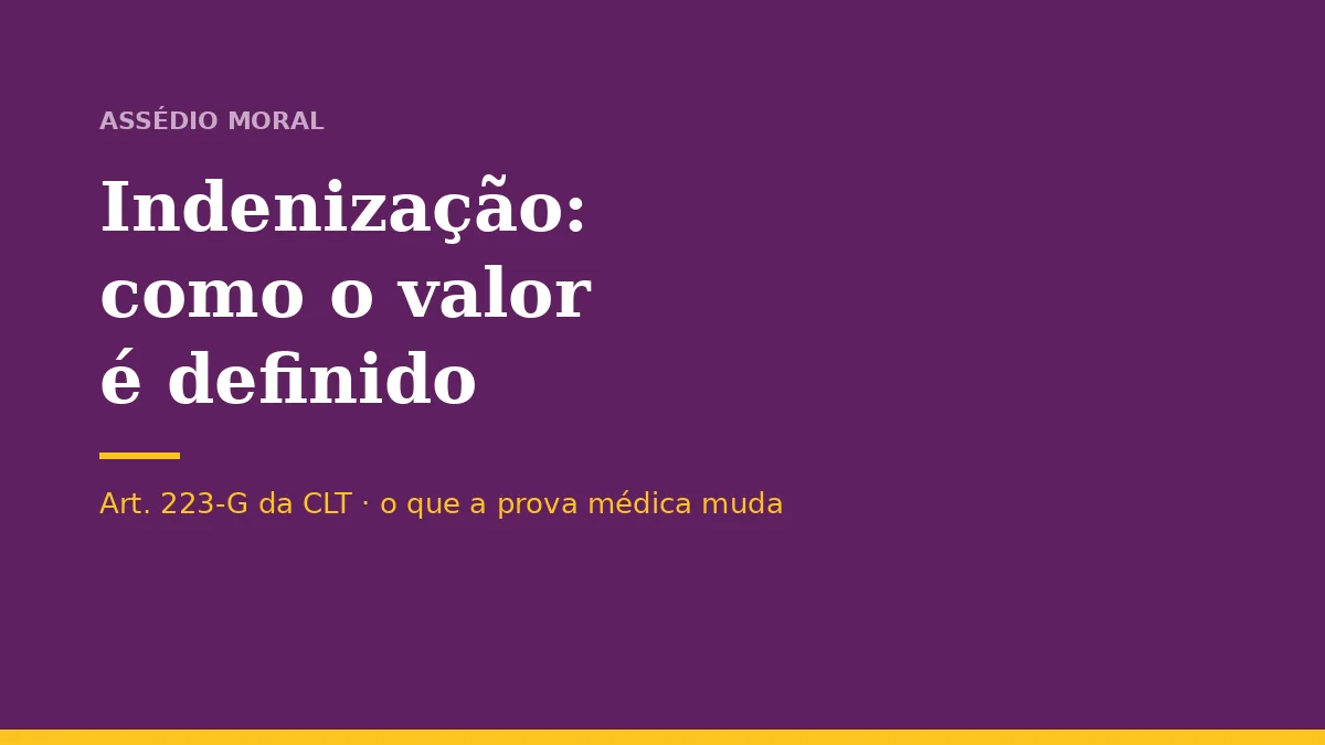 Indenização por Assédio Moral: como o valor é definido